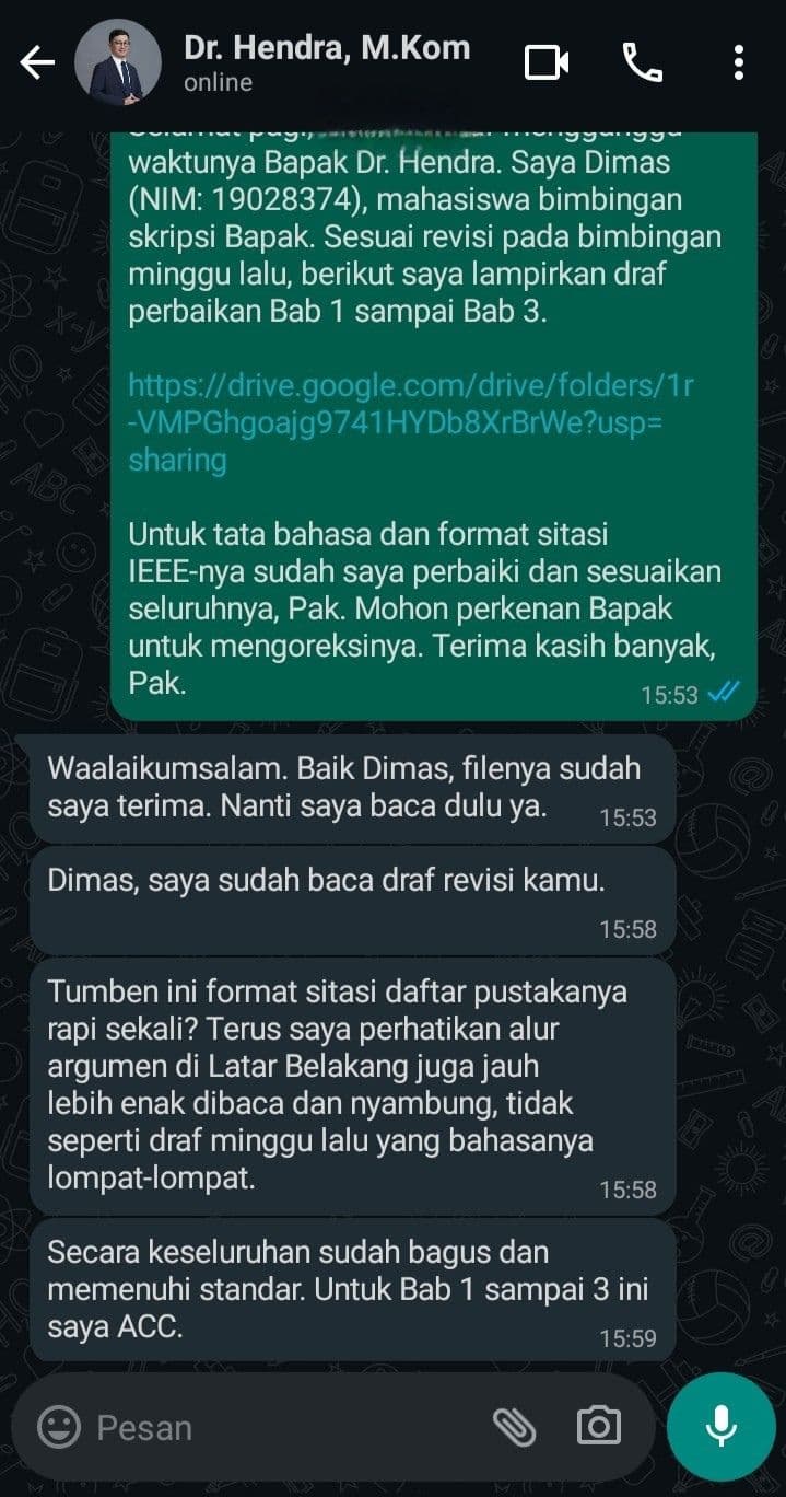 Testimoni dari Dimas